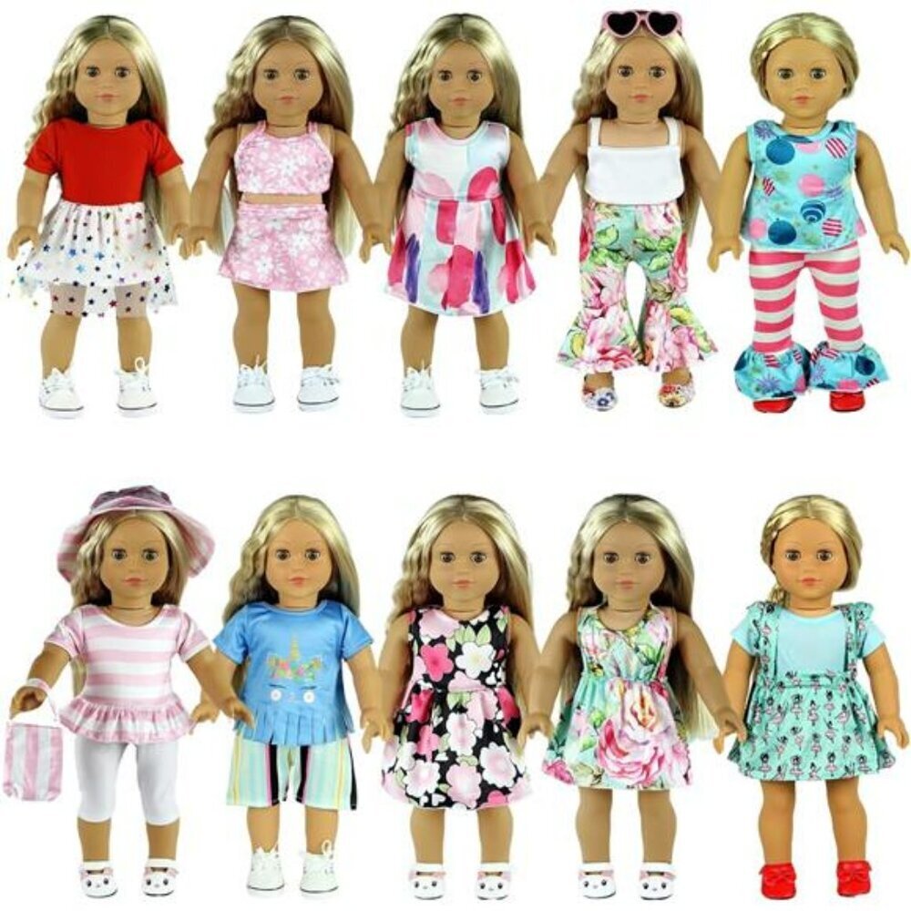 18 Inch Doll Clothes Lot Set for American Girl Outfit Accessories 20 Pieces